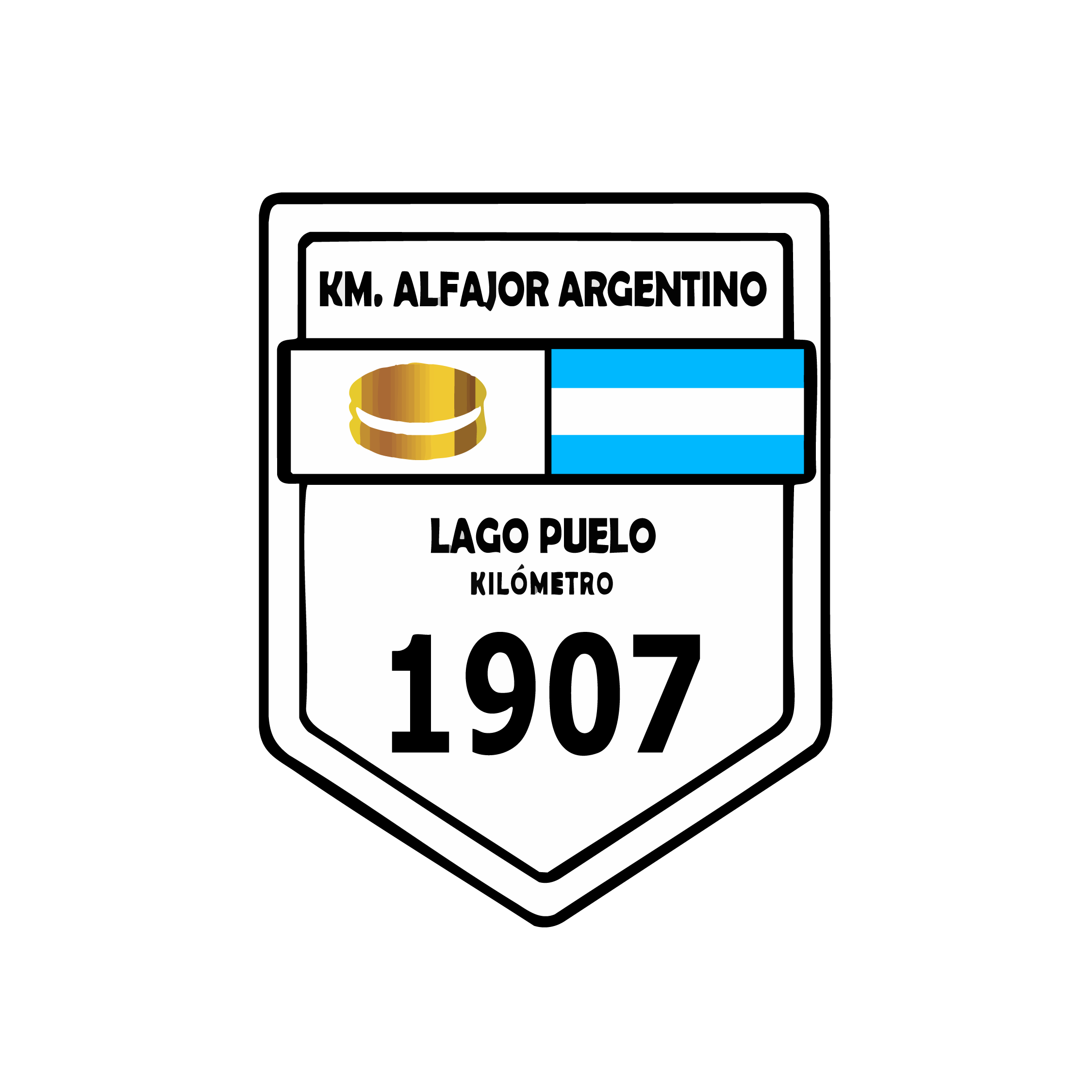 Insignia KM Alfajor Argentino - Lago Puelo