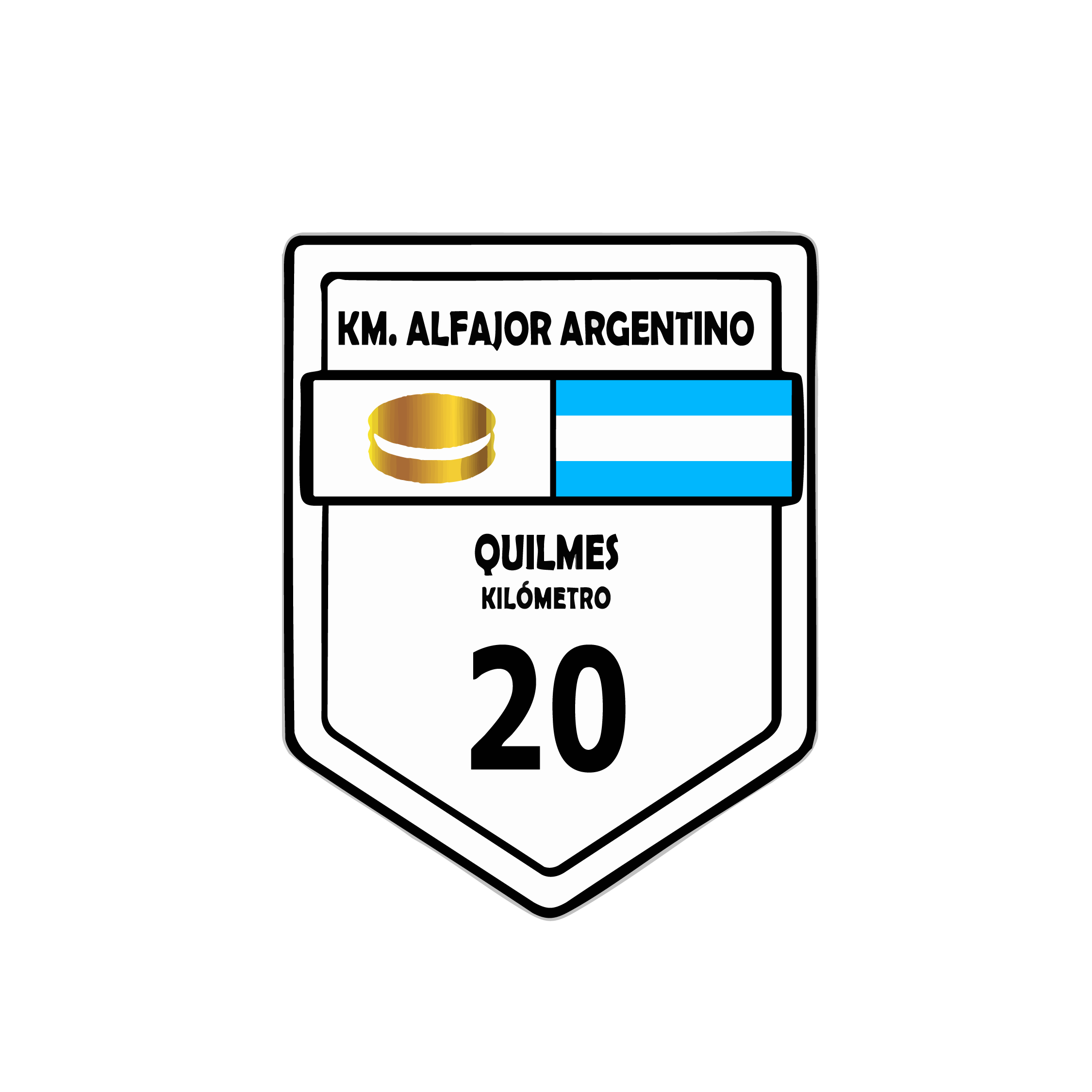 Insignia KM Alfajor Argentino - Quilmes