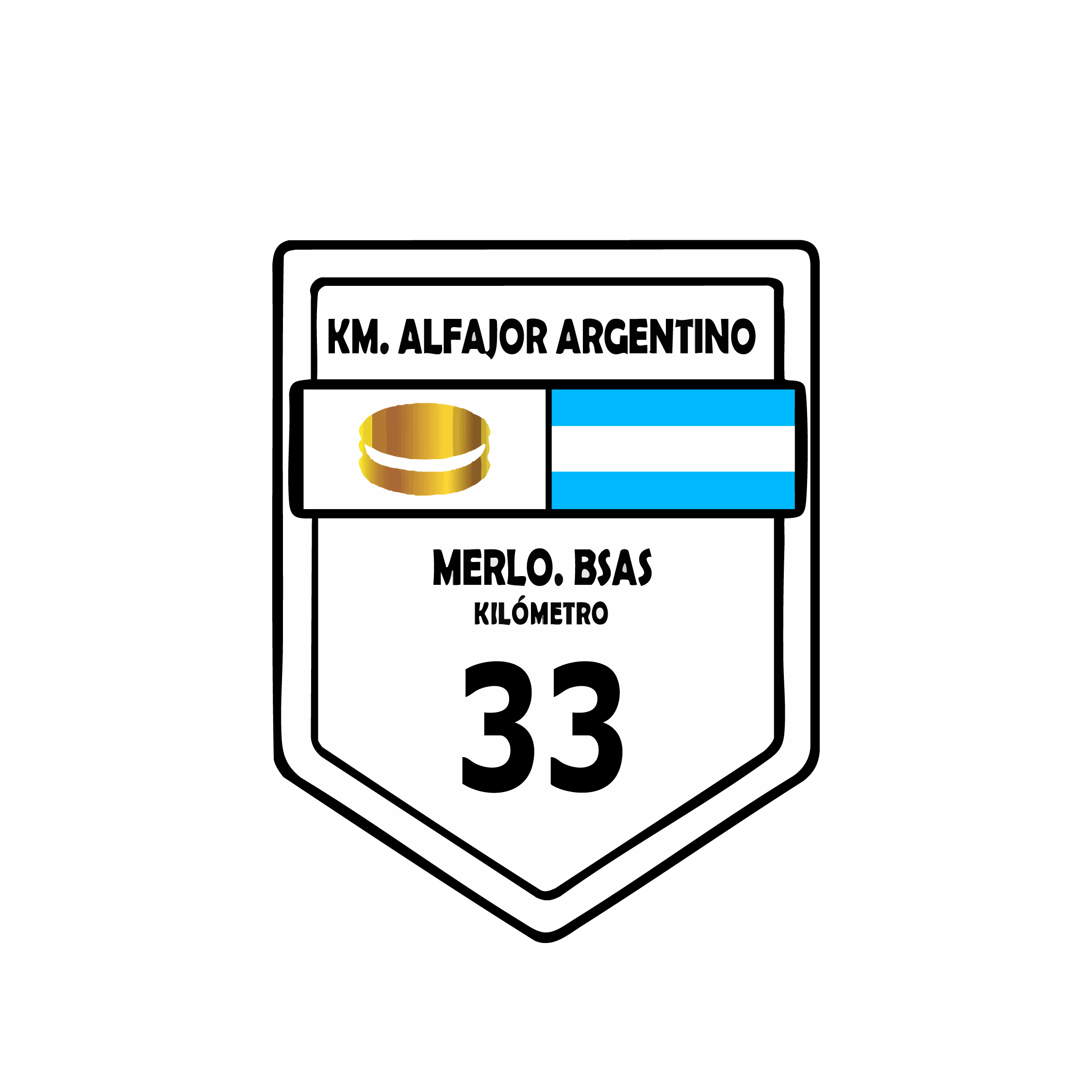 Insignia KM Alfajor Argentino - Merlo Buenos Aires